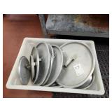 LOT 16 ASSORTED POT LIDS