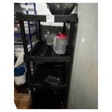 PLASTIC RACK 36" X 24" SHELVES - NO CONTENTS
