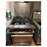 THERMATEK 4 BURNER GAS STOVE WITH OVEN