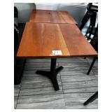 26" X 26" WOOD TOP TABLES