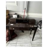 WOOD STAND WITH DRAWER 40" X 18.5" X 30"