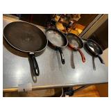 ASSORTED FRY PANS