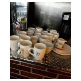 LOT COFFEE CUPS & ASSORTED