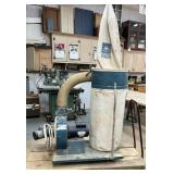 Jet portable dust collector, 1 upper / 1 lower bag