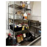 METRO RACK WITH CONTENTS