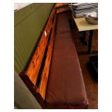 SET 2 WOOD BENCHES - (1) L-SHAPED (1) 7