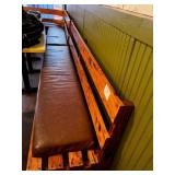 SET OF 2 WOOD BENCHES - (1) L-SHAPE (1) 7