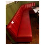 RED SETTES - (1) L-SHAPED (1) 67" LONG
