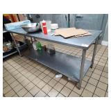 84" X 30" SS TABLE