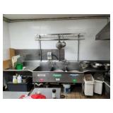 3 COMPARTMENT SINK W/ DRAINBOARDS 176.5"