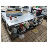 96" X 24" SS TABLE