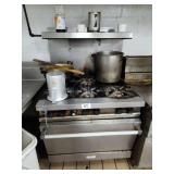 VULCAN 6 BURNER GAS STOVE WITH OVEN
