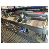 3 COMP BAR SINK WITH ICE BIN 95" X 24"