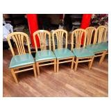 WOOD FRAME CUSHION SEAT CHAIRS