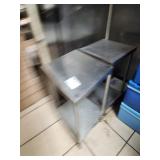 15" X 15" X 26" SS TABLES
