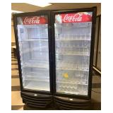 VENDO SELF CONTAINED 2 GLASS DOOR REFRIGERATOR
