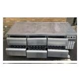 CONTINENTAL 108" SELF CONTAINED 6 DRAWER CHEF BASE
