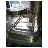 LOT OF 24 SILVER PLATED RECT TRAYS 8-3/4" X 13-3/8