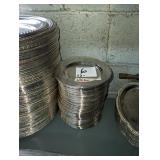 LOT OF 53 SILVER PLATED 6-1/8" DIAMETER