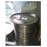 LOT OF 78 SILVER PLATED TRAYS 12-1/4" DIAMETER