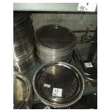 LOT OF 75 SILVER PLATED TRAYS 14" DIAMETER