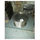 LOT OF 40 SILVER PLATED TRAYS 12" DIAMETER