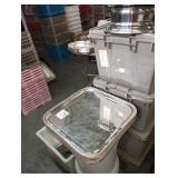 LOT OF 14 SILVER PLATED TRAYS 15" X 15"