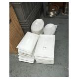 LOT OF 32 ASSORTED PLATTERS