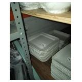 LOT OF 16 SQUARE & RECTANGULAR PLATTERS