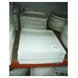 LOT OF 11 LARGE SQ PLATTERS