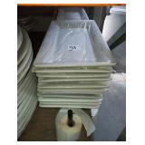 LOT OF 22 LARGE RECTANGULAR PLATTERS
