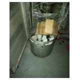 LARGE POT WITH CONTENTS