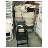 BLACK FOLDING CHAIRS