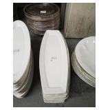 LOT OF 9 FISH PLATTERS