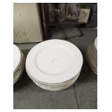 LOT OF 9 ROUND PLATTERS