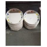LOT OF 21 OVAL PLATTERS 19"
