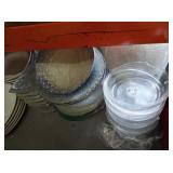 LOT ASSORTED GLASS BOWLS & PLATTERS