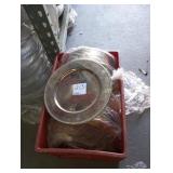 LOT OF 300 SILVER PLATED ROUND PLATTERS