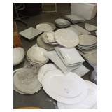 LOT ASSORTED PLATTERS PLATES & BOWLS