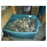 BIN OF HEAVY TABLE TOP HOLDERS