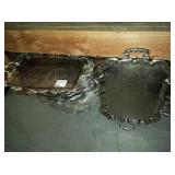 LOT OF 20 SILVER PLATED SERVING TRAYS 23"