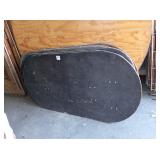 6 FT OVAL FOLDING TABLES