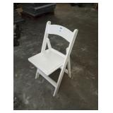 WHITE RESIN FOLDING CHAIRS