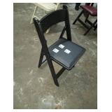 BLACK FOLDING CHAIRS