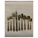 LOT OF 2236 PCS GOLD PLATED FLATWARE