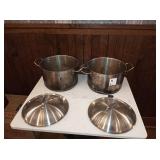 HEAVY DUTY SS INDUCTION READY POTS WITH LIDS