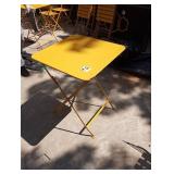 FERMOB 24 X 24 OUTDOOR FOLDING TABLES HONEY YELLOW