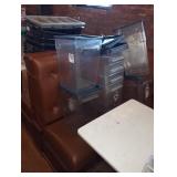 LOT OF 9 PLASTIC BINS