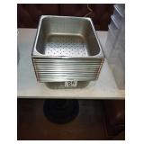 LOT OF 15 LIKE NEW PERFORATED SS PANS