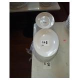 LOT OF 22 OVAL PLATTERS 9-3/4"